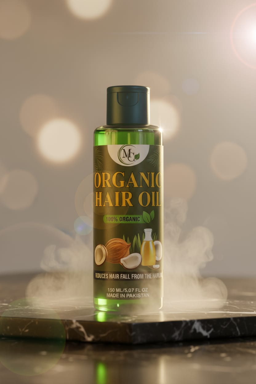 Organic Hair Oil for Hair Growth and Hair Fall Control | 100% Natural Premium Formula | Non-Sticky | 150 ML – All Hair Types