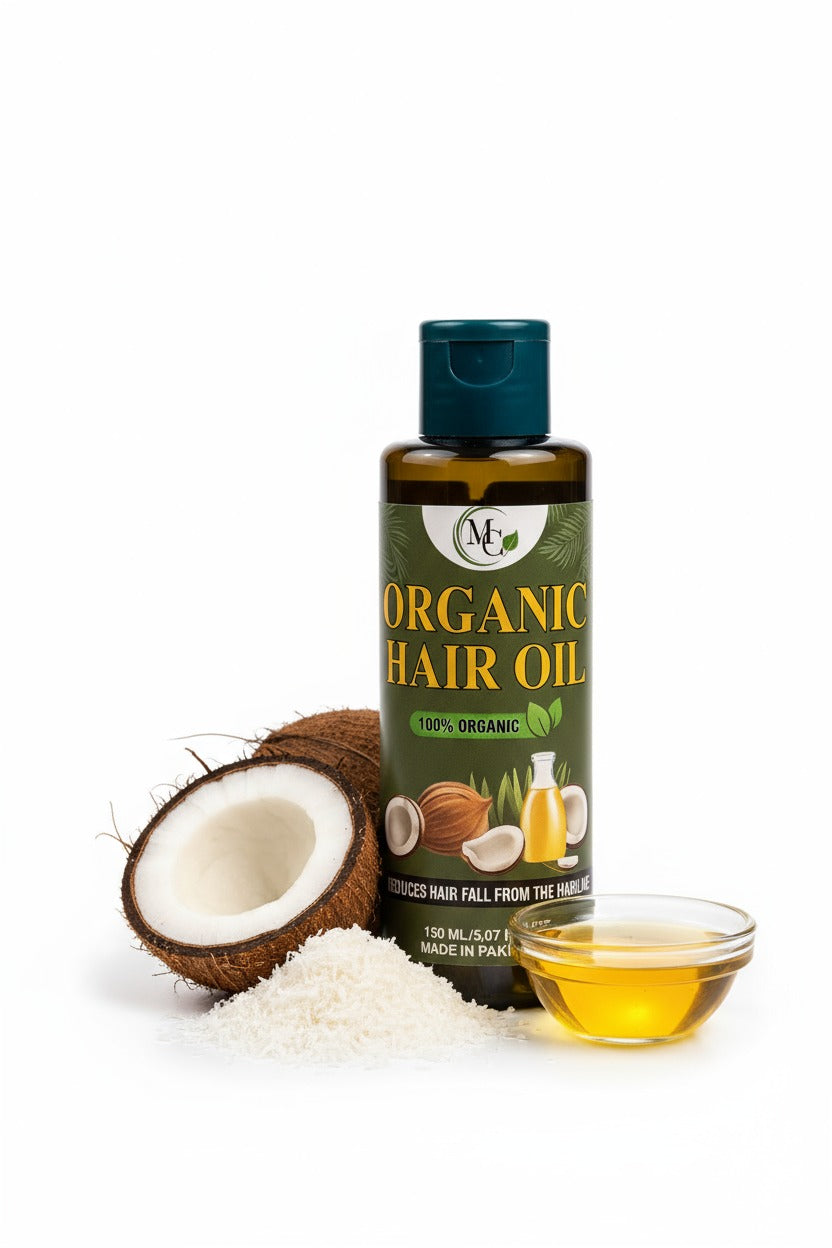 Organic Hair Oil for Hair Growth and Hair Fall Control | 100% Natural Premium Formula | Non-Sticky | 150 ML – All Hair Types