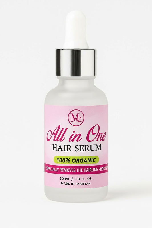 All in One Hair Serum 30ml | 100% Organic Growth & Hairline Care