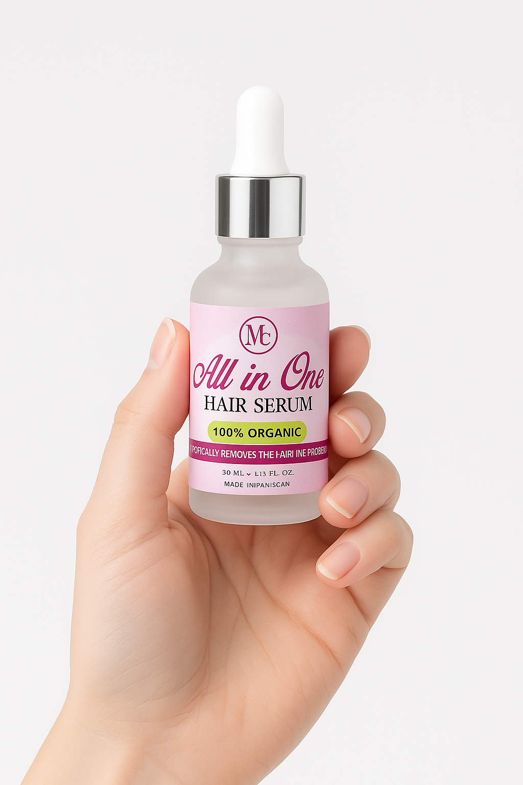 All in One Hair Serum 30ml | 100% Organic Growth & Hairline Care