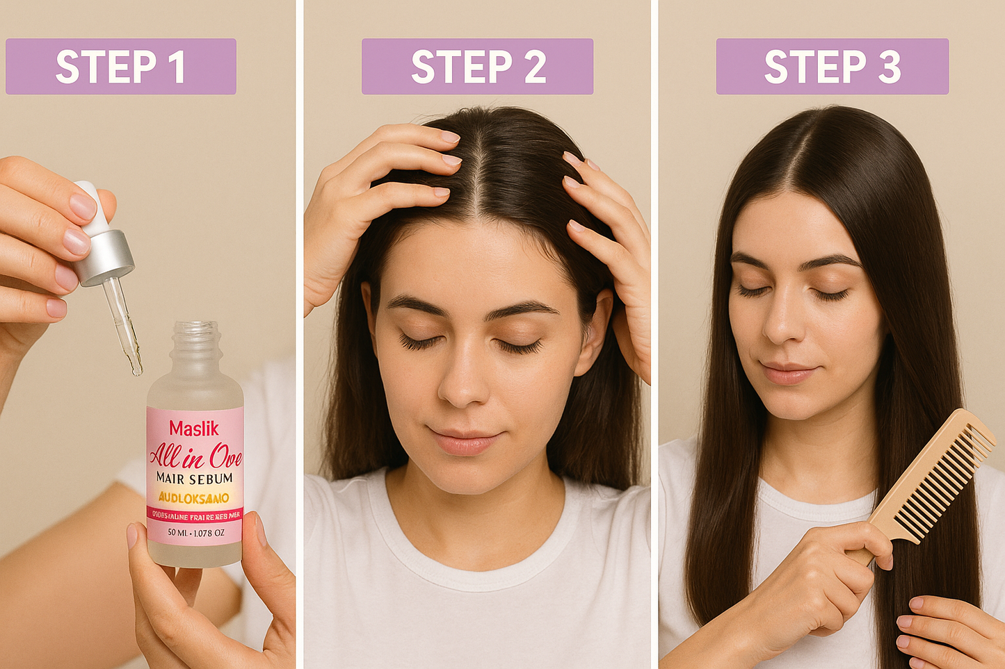 All in One Hair Serum 30ml | 100% Organic Growth & Hairline Care