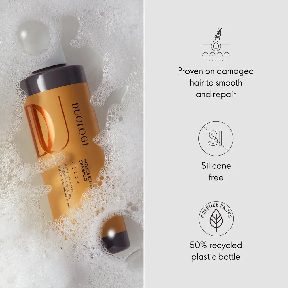 Duologi Intense Repair Shampoo 250 ml | Strengthening & Restorative Formula for Damaged Hair | Nourishes, Revives & Protects