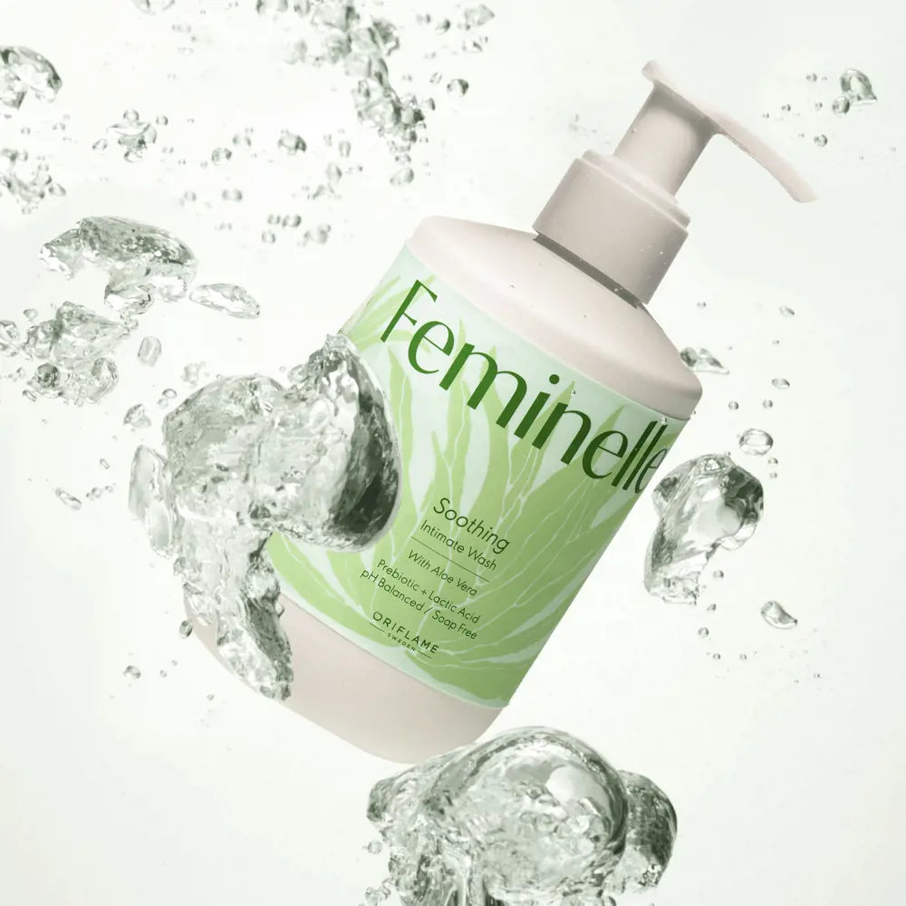 Feminelle Soothing Intimate Wash with Aloe Vera 300 ml | Gentle Daily Cleanser | pH-Balanced & Dermatologically Tested