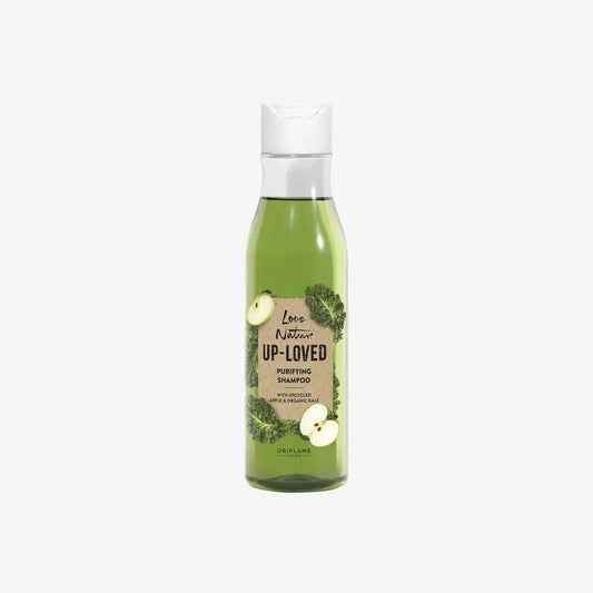 Love Nature Up-Loved Purifying Shampoo 250 ml with Upcycled Apple & Organic Kale | Natural Detox | Vegan & Eco-Friendly Hair Care