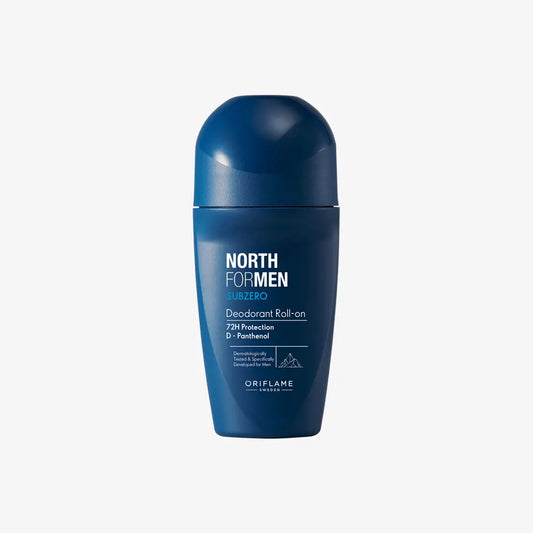 North for Men SubZero Deodorant Roll-On 50 ml | 48-Hour Odour Protection | With Arctic Pro Defence & Mint for Long-Lasting Freshness