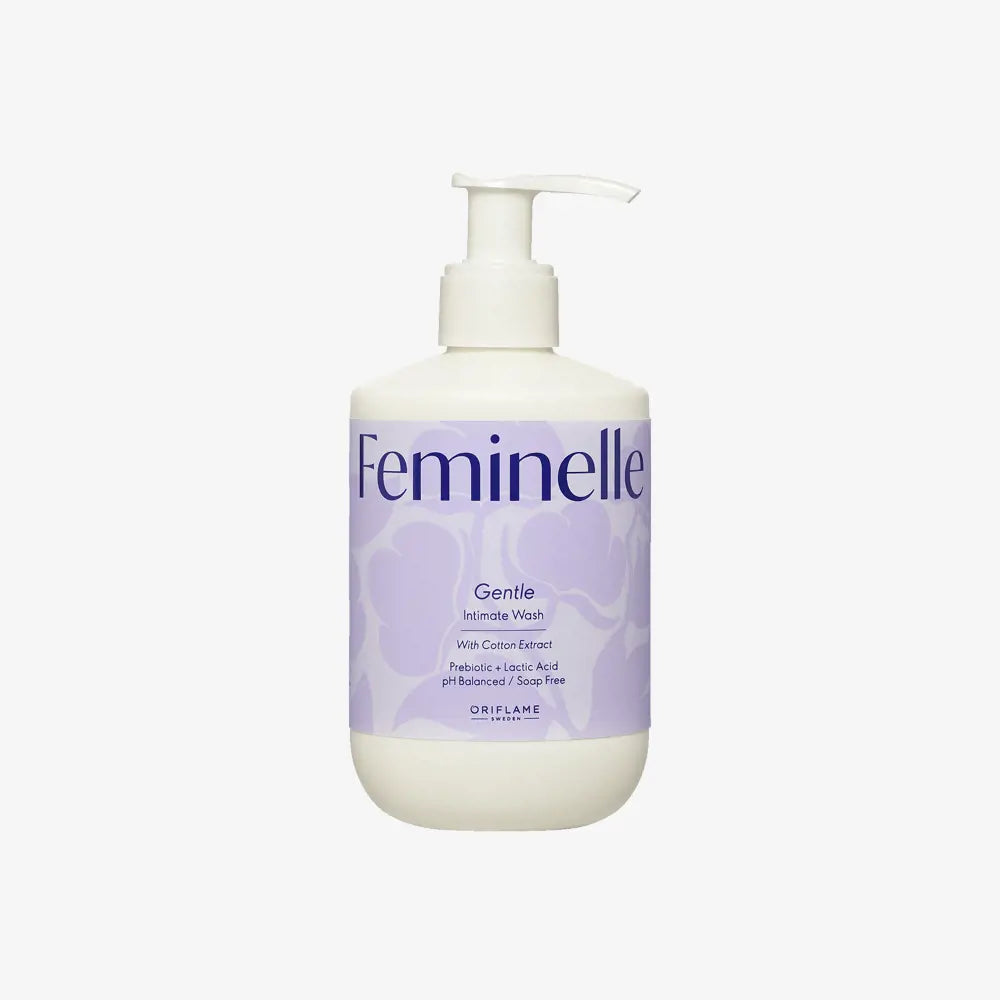 Feminelle Gentle Intimate Wash with Cotton Extract 300 ml | Mild Daily Cleanser | pH-Balanced & Soothing