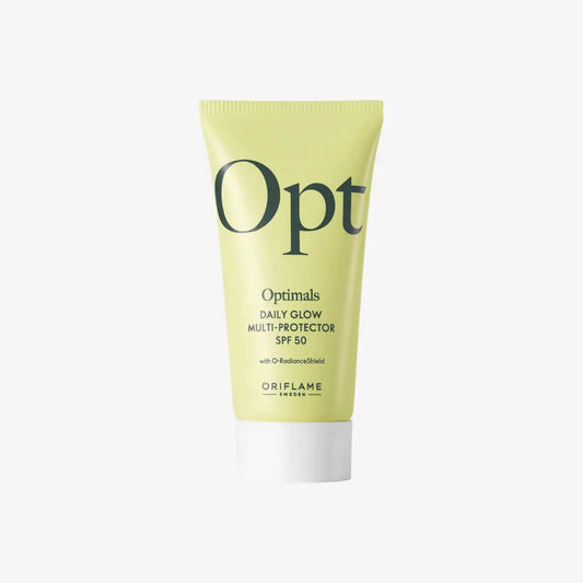 Oriflame Optimals Daily Glow Multi-Protector SPF 50 (30 ml) | Brightening Day Cream with UV Protection & Antioxidants | Original Sweden Skincare